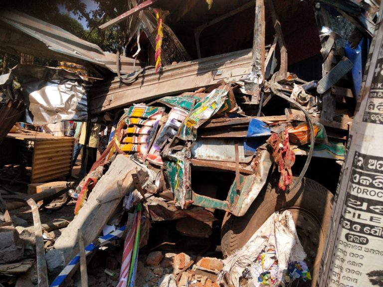 Truck accident in odisha