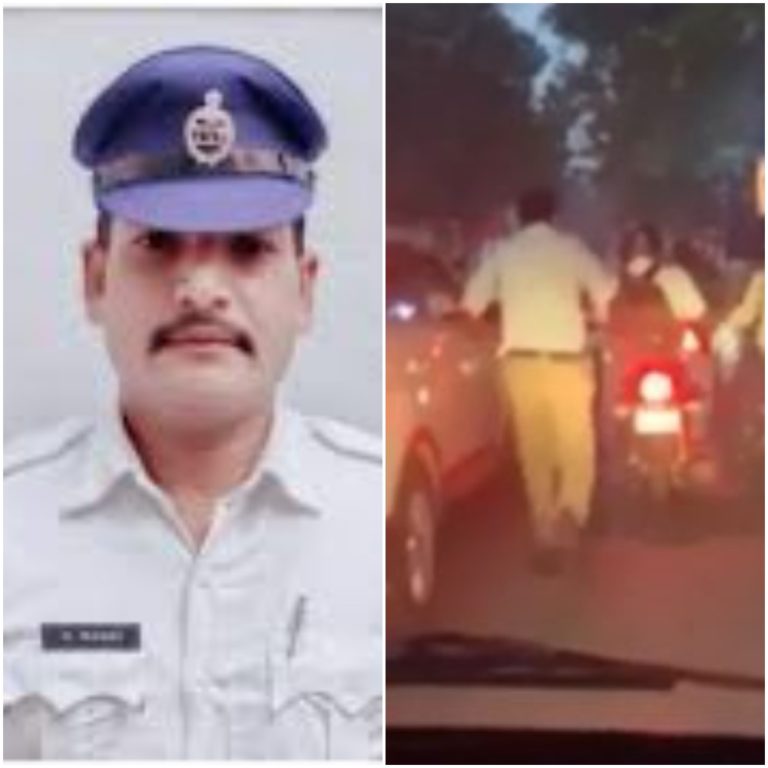 Constable Runs 2 Km To Clear Traffic Jam For Ambulance