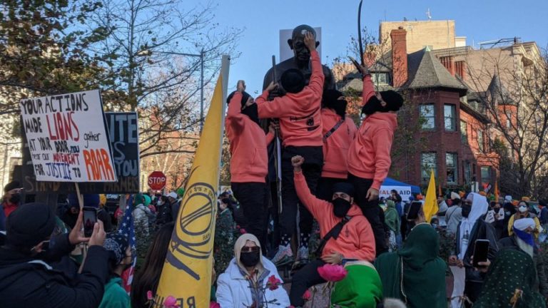 Gandhi statue vandalised
