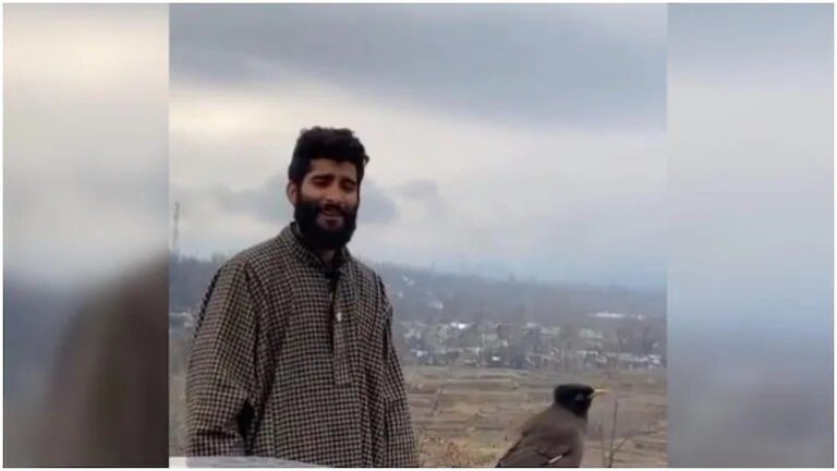 Viral Video Of Man Singing To A Bird In Kashmir Wins Hearts