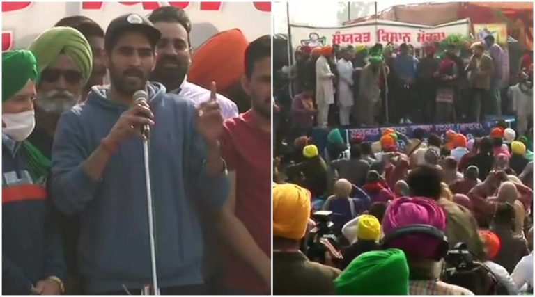 Vijender singh joins farmers protest