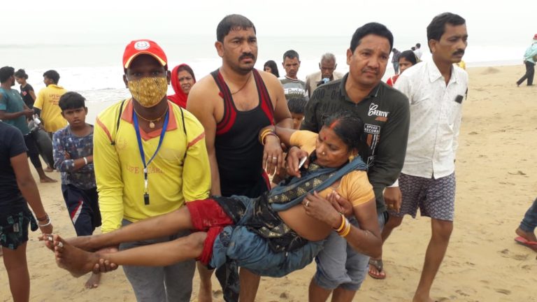 Lifeguards Save 2 Tourists At Odisha’s Puri Sea Beach