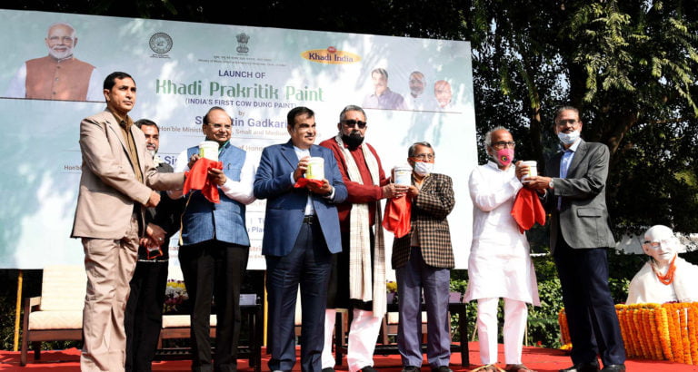 Khadi Prakritik, India’s First Cow Dung Paint Launched