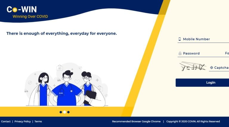 cowin how to register