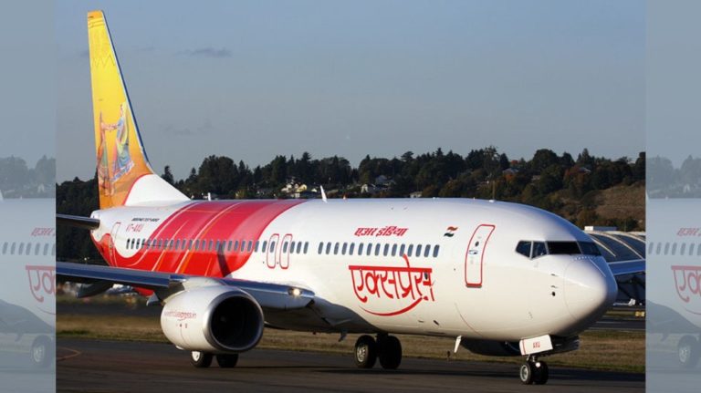 AI Express flight close shave