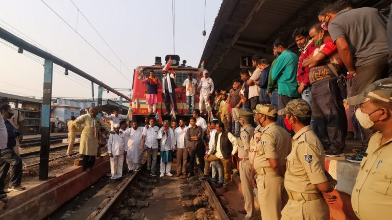 Farmers rail roko protest