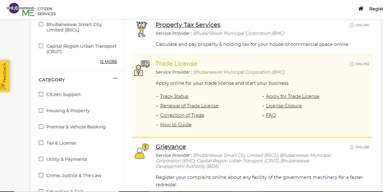 how to get trade licence online bhubaneswar