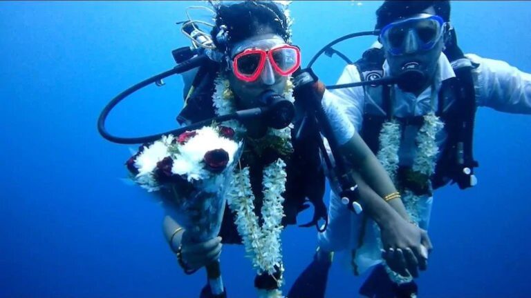 They Dived Into The Sea To Become Husband And Wife!
