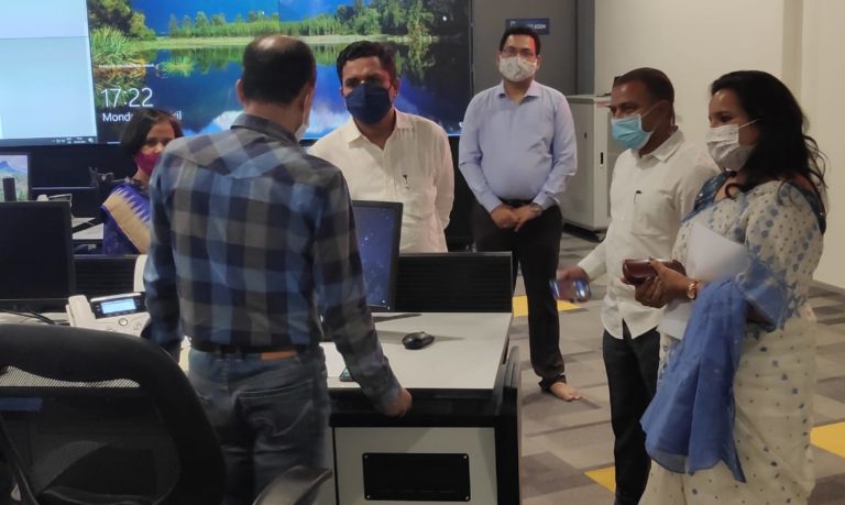COVID Observers Visit Call Centre In Bhubaneswar