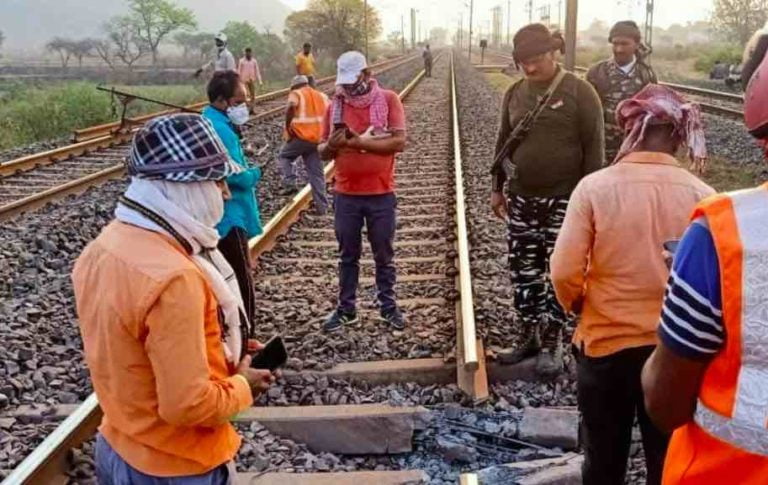 Maoists Blow Up Rail Track; Traffic Between Chakradharpur & Rourkela Restored