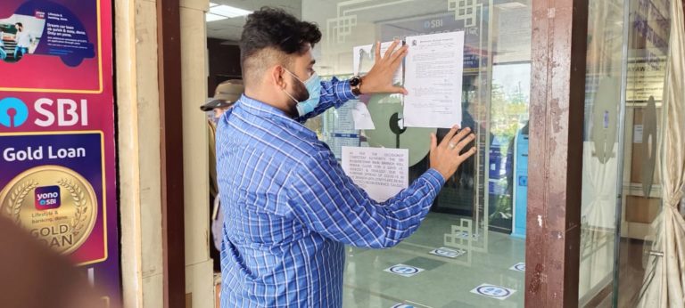 COVID-19 Scare: SBI Main Branch In Bhubaneswar Sealed For Another 96 Hours