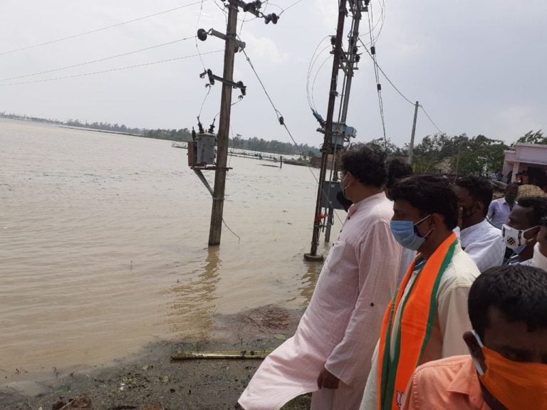 Baijayant Panda tours Yass-hit areas of Kendrapada