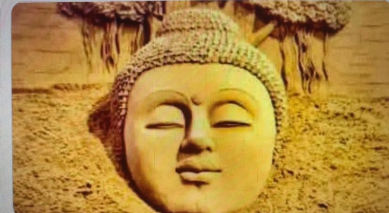 Odisha Sand Artist Sudarshan Pattnaik Shares Buddha Purnima Artwork