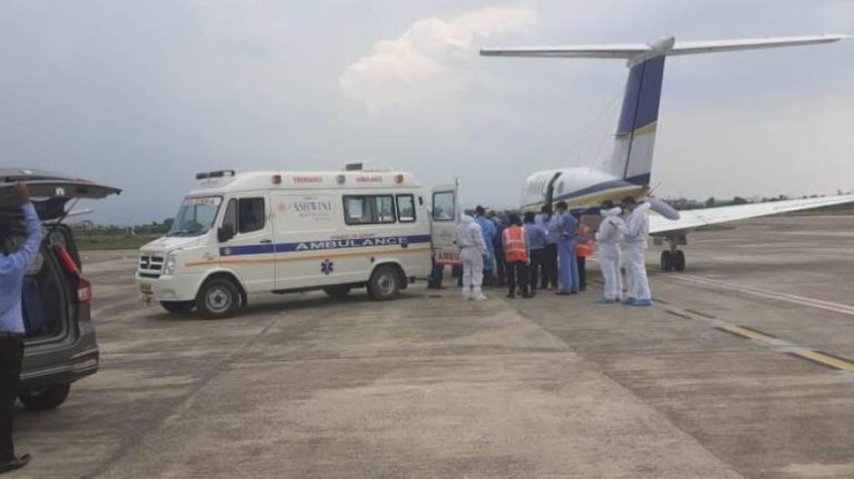 Green Corridor: Ambulance With COVID-Infected Senior Cop Races For Bhubaneswar Airport