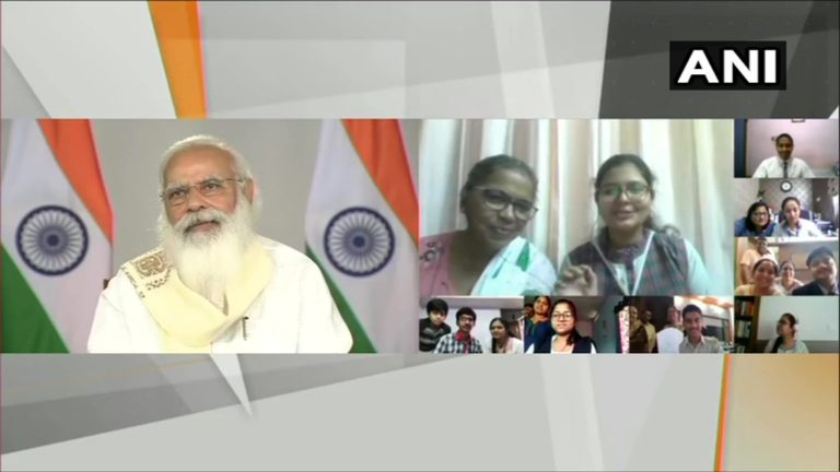 Modi students interaction