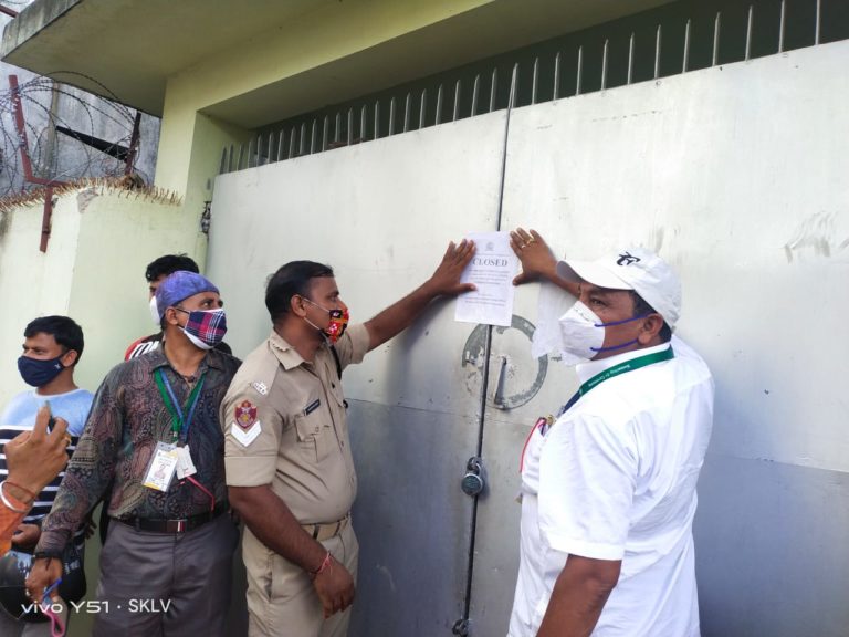 Shop closed Covid violation