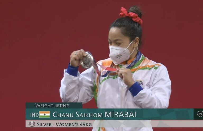 India Opens Medal Tally At Olympics, Chanu Wins Silver In Weightlifting