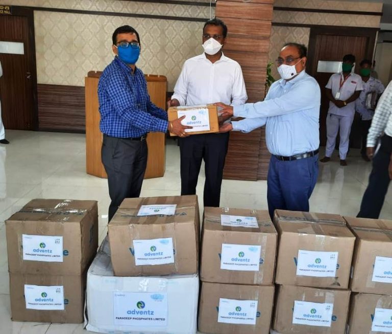 Paradeep Phosphates Ltd Donates Sanitisers, Masks To Sevayats For Ratha Yatra At Puri