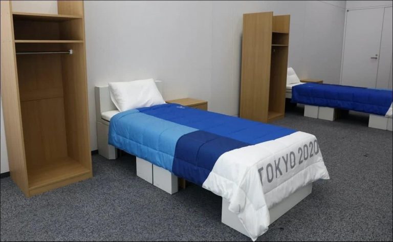 olympics cardboard beds