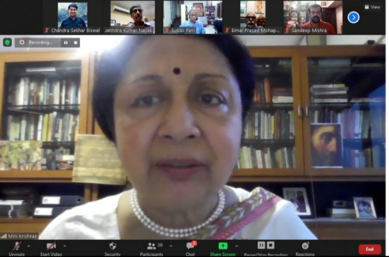 mini krishnan on ganeswar mishra event