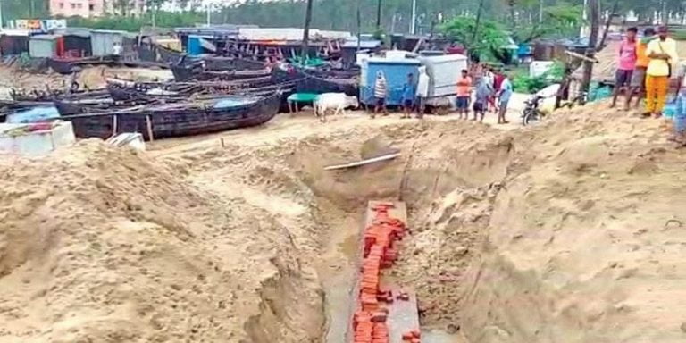 Odisha Again Stops West Bengal’s Construction Work On Udaipur beach
