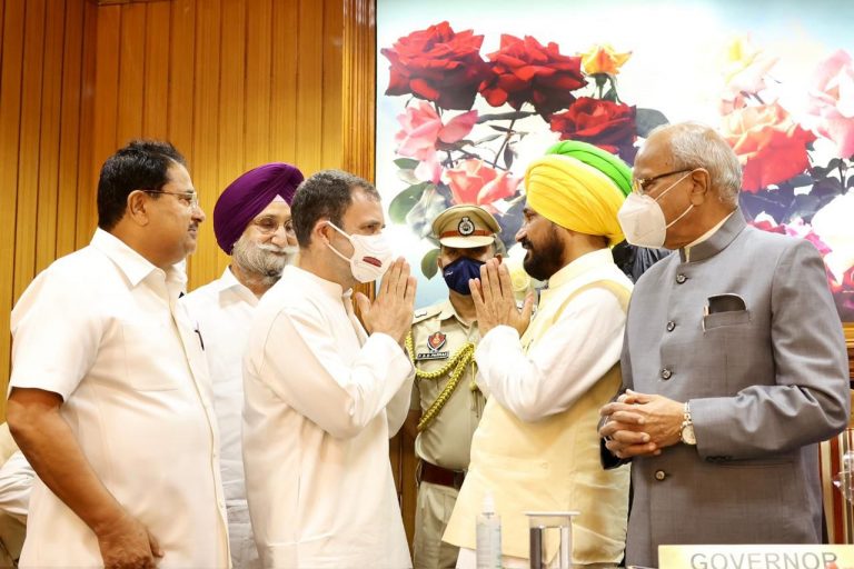 Charanjit Singh Channi swearing in