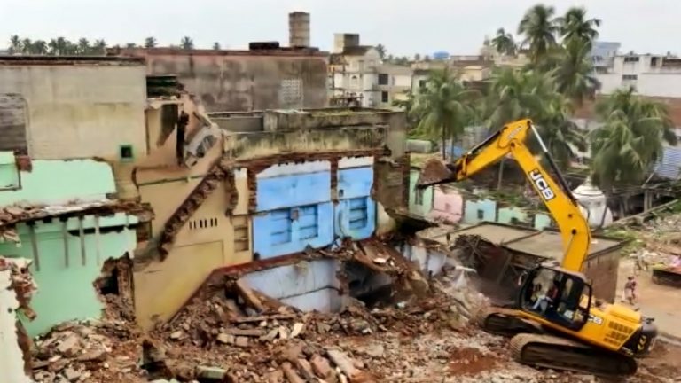 Houses In Jagannath Temple Safety Zone In Odisha’s Puri Bull-Dozed