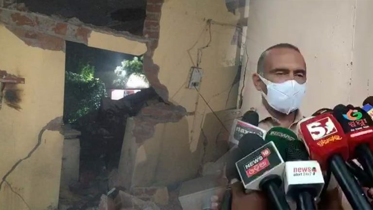 Police IG Visits Balanga Station Blast Site In Odisha’s Puri