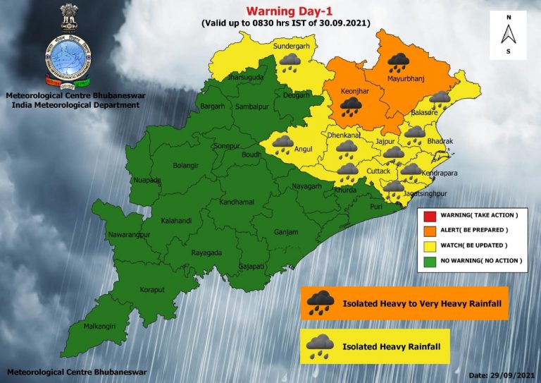 Low Pressure To Bring Heavy Rains In These Odisha Districts
