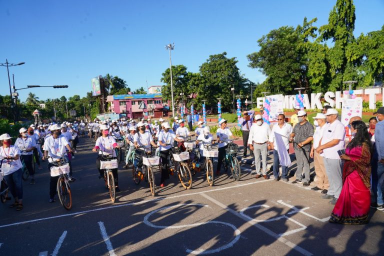 All-Women Cyclathon Organised To Celebrate Azadi Ka Amrit Mahotsav In Odisha Capital