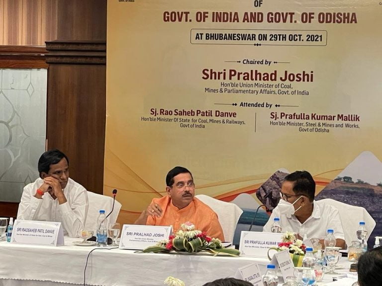 Coal Minister Meets Mines Officials In Odisha
