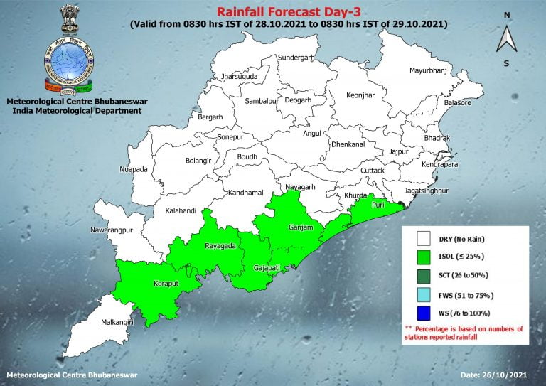 Another Low Pressure Over Bay Of Bengal In 24 Hours; Odisha To Experience Rain From Oct 28