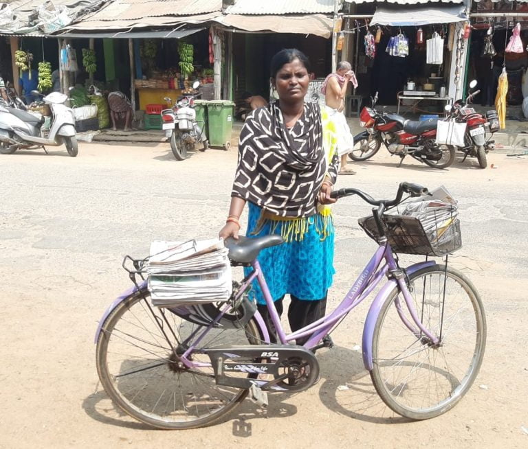 School Droupout Ekes Out Her Living Selling Newspapers In Odisha’s Ganjam