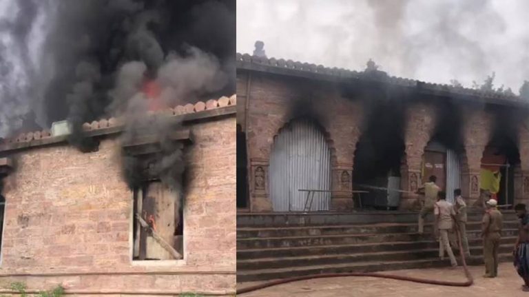Fire Breaks Out In Taratarini Temple During Maha Saptami Celebrations In Odisha’s Ganjam