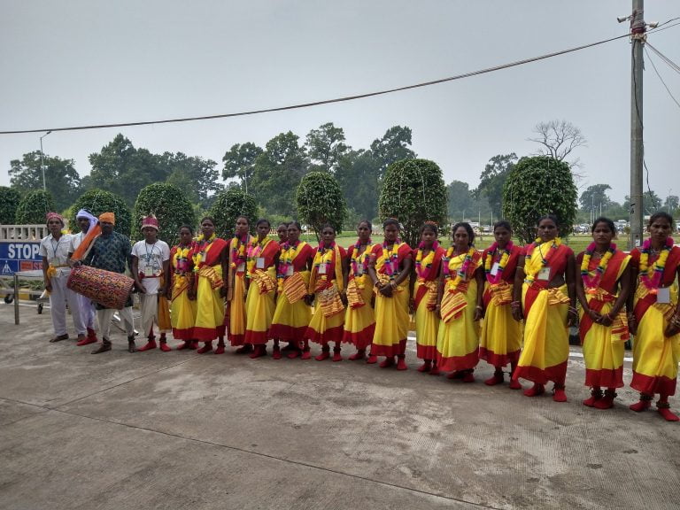 In Pictures: Cultural Groups Prepare To Perform During Udan Utasav At Odisha’s Jharsuguda