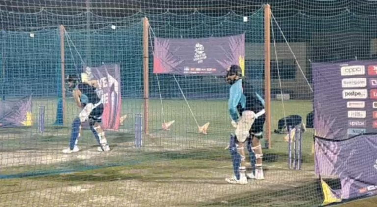 Kohli, Rohit net practice