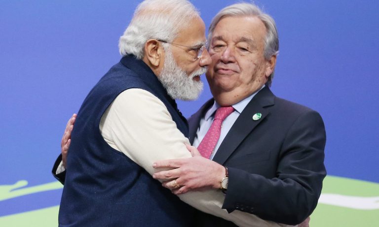 Jadoo Ki Jhappi: Did UN Secy Gen Cringe At PM Modi’s Bear Hug At Cop26?
