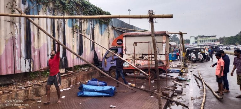 Major Eviction Drive Near Master Canteen Square To Make Way For Smart Janpath In Bhubaneswar