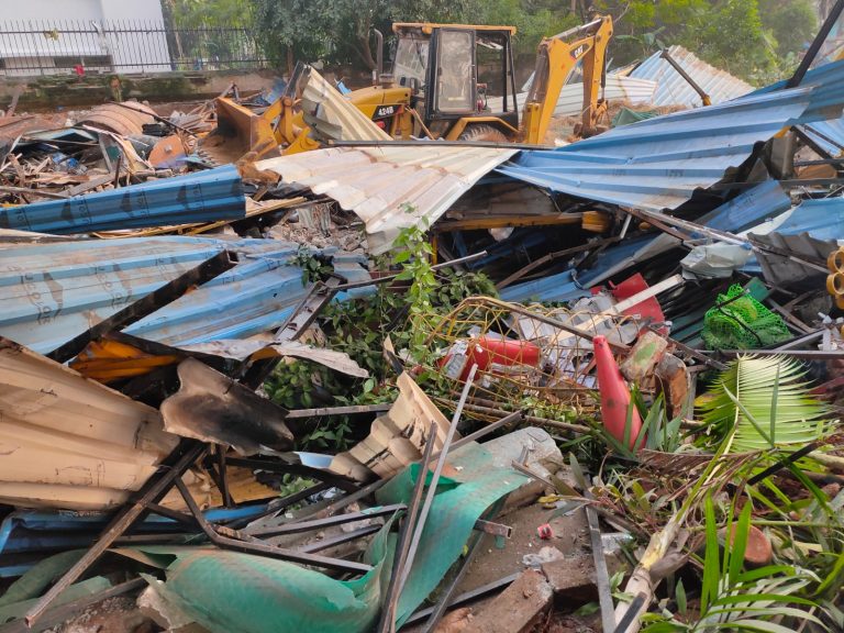 Locals Protest Eviction Of Eatery Near Kalinga Stadium In Bhubaneswar