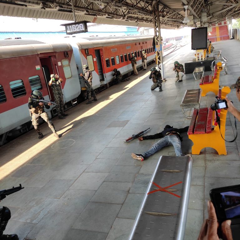 mock drill bhubaneswar rly station