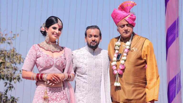Shashi Tharoor Steals The Thunder In Wedding Pic; ‘Dulha Kaun Hai?’ Ask Netizens