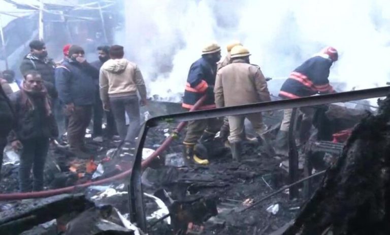 Several Shops Gutted In Major Fire In Delhi’s Chandni Chowk Market