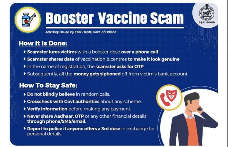 Odisha Govt Cautions People About Booster Vaccine Scam; Know Modus Operandi Of This Online Fraud