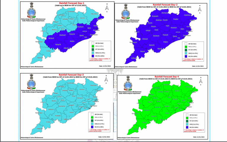 Heavy Rain To Lash 6 Odisha Districts Tomorrow; IMD Warns Of Thunderstorm, Hail