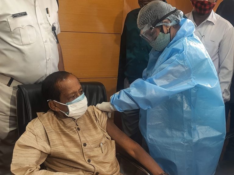 Speaker Surjya Patro Takes Booster Dose As Odisha Begins 3rd Vaccination Drive Today