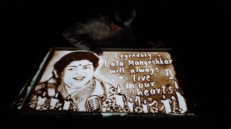 [Watch] Odisha Sand Artist Pays Tribute To Singing Legend Lata Mangeshkar