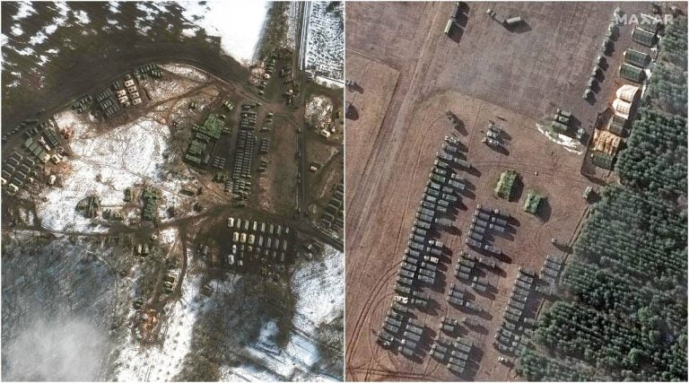 Satellite Image: 100 New Russian Military Vehicles, Field Hospital Near Ukraine Border