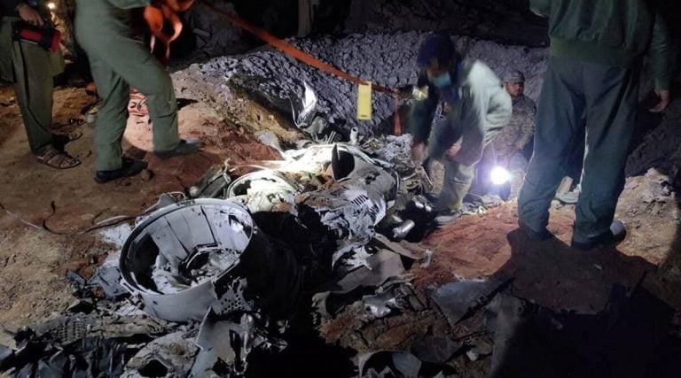 Indian misfired missile in pak