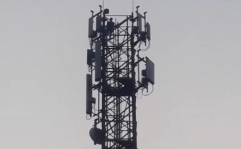 telecom tower man
