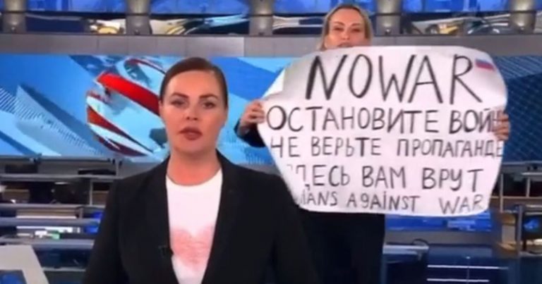 Russian Journalist Who Interrupted News With No War Poster Missing, Claim Lawyers